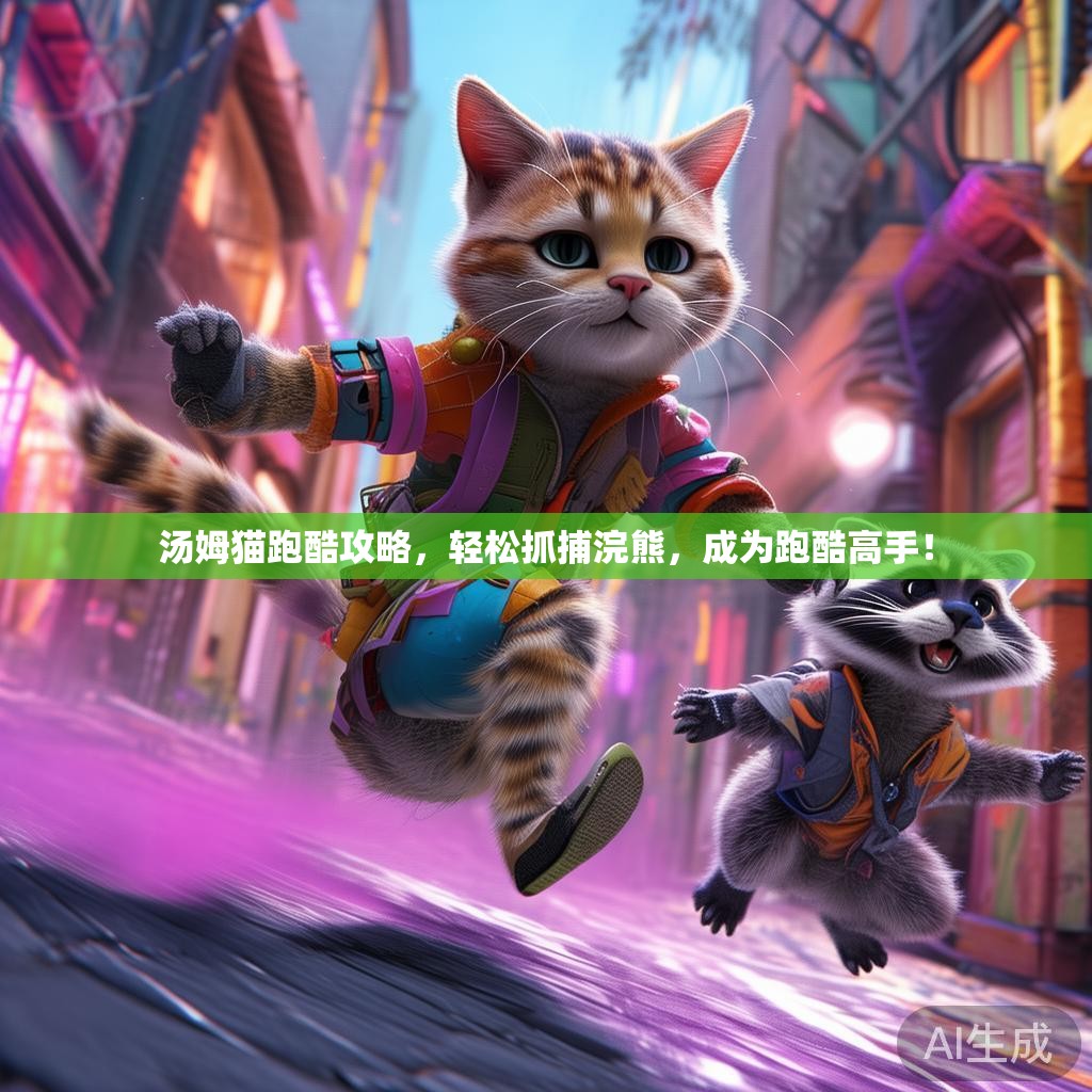 汤姆猫跑酷攻略，轻松抓捕浣熊，成为跑酷高手！