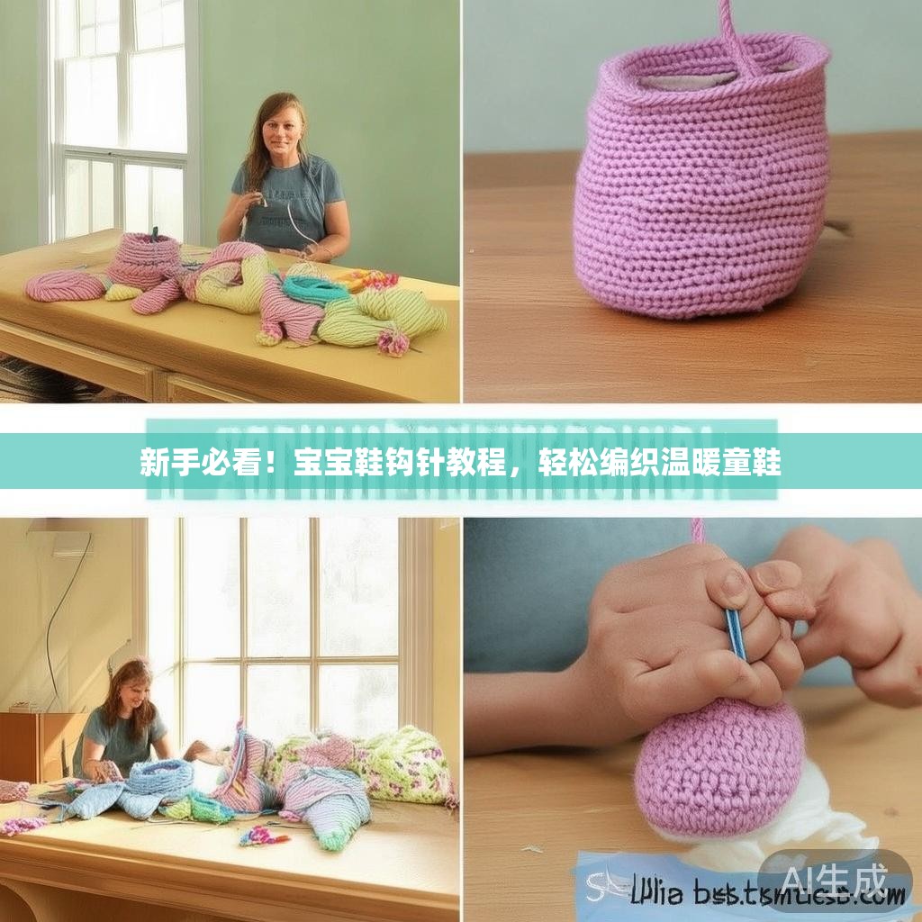 新手必看！宝宝鞋钩针教程，轻松编织温暖童鞋