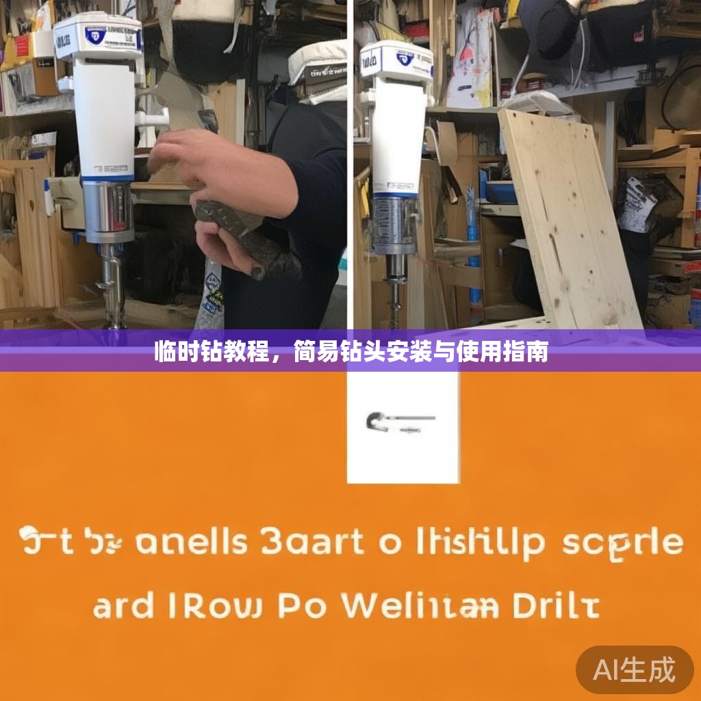临时钻教程，简易钻头安装与使用指南