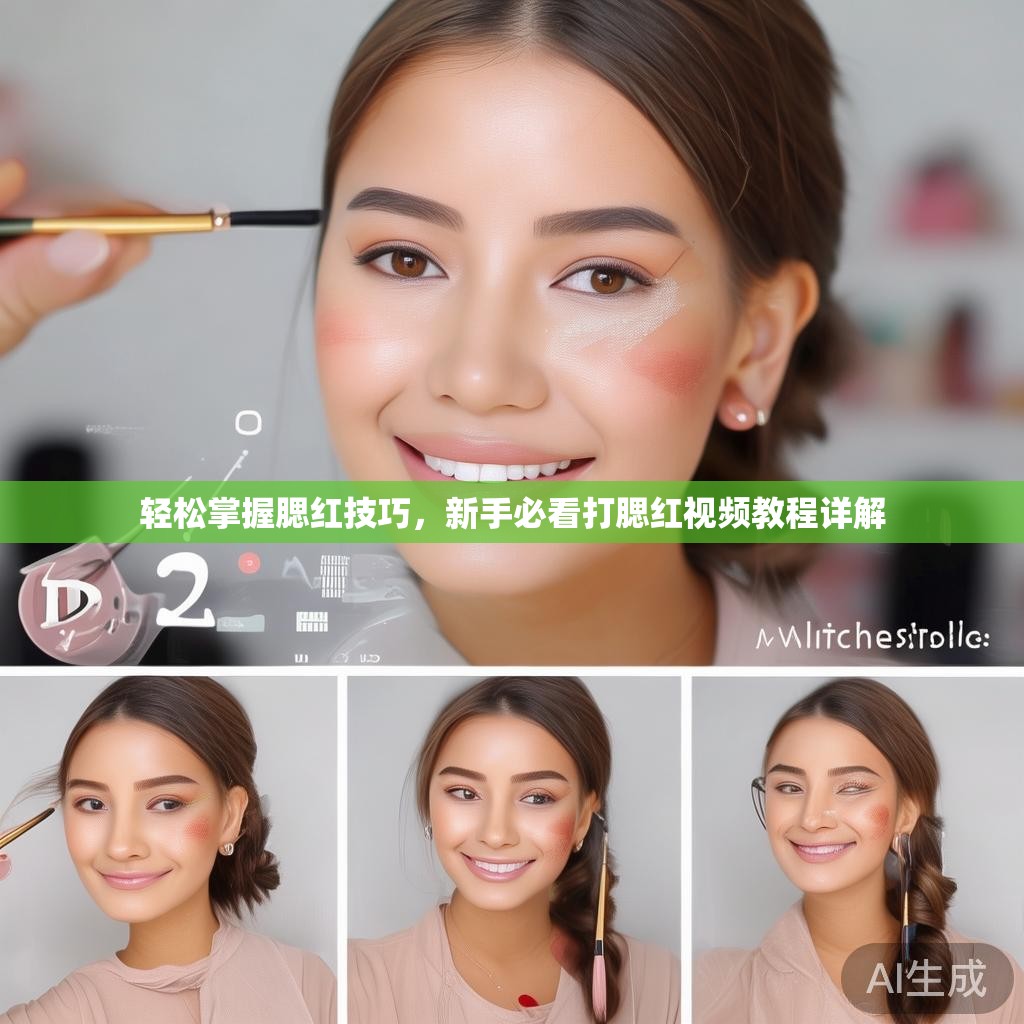 轻松掌握腮红技巧，新手必看打腮红视频教程详解