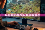 深入解析战棋类电脑单机游戏，策略与激情的完美结合
