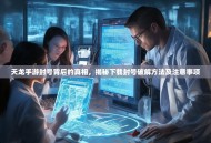 天龙手游封号背后的真相，揭秘下载封号破解方法及注意事项