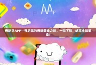 云吃货APP—开启你的云端美食之旅，一键下载，畅享全球美食！
