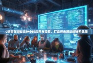 C语言在游戏设计中的应用与探索，打造经典游戏的秘密武器