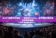 Dota 2赛事风云再起，一级团战ROshan，选手策略与团队协作的极致展现！