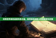 传奇世界单机连接失败之谜，探寻单机玩家心中的遗憾与对策