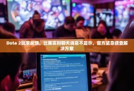 Dota 2玩家反馈，比赛实时聊天消息不显示，官方紧急调查解决方案
