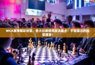 WCA赛事精彩纷呈，各大比赛视频资讯盘点！不容错过的视觉盛宴！