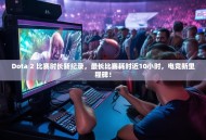 Dota 2 比赛时长新纪录，最长比赛耗时近10小时，电竞新里程碑！