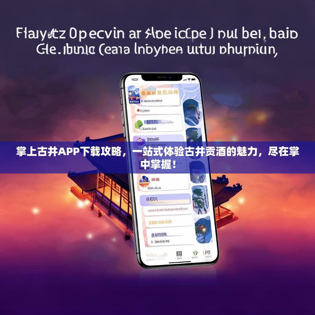 掌上古井APP下载攻略，一站式体验古井贡酒的魅力，尽在掌中掌握！