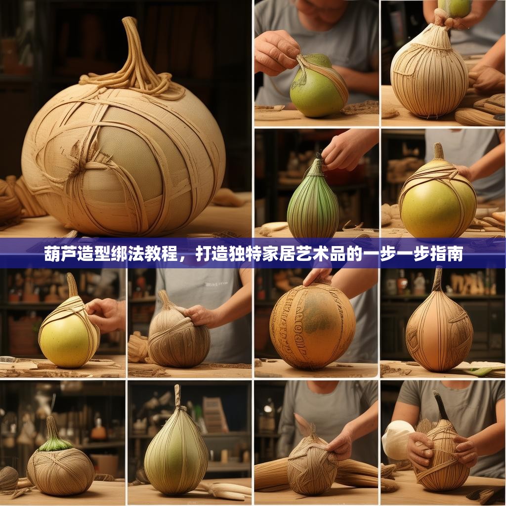葫芦造型绑法教程，打造独特家居艺术品的一步一步指南
