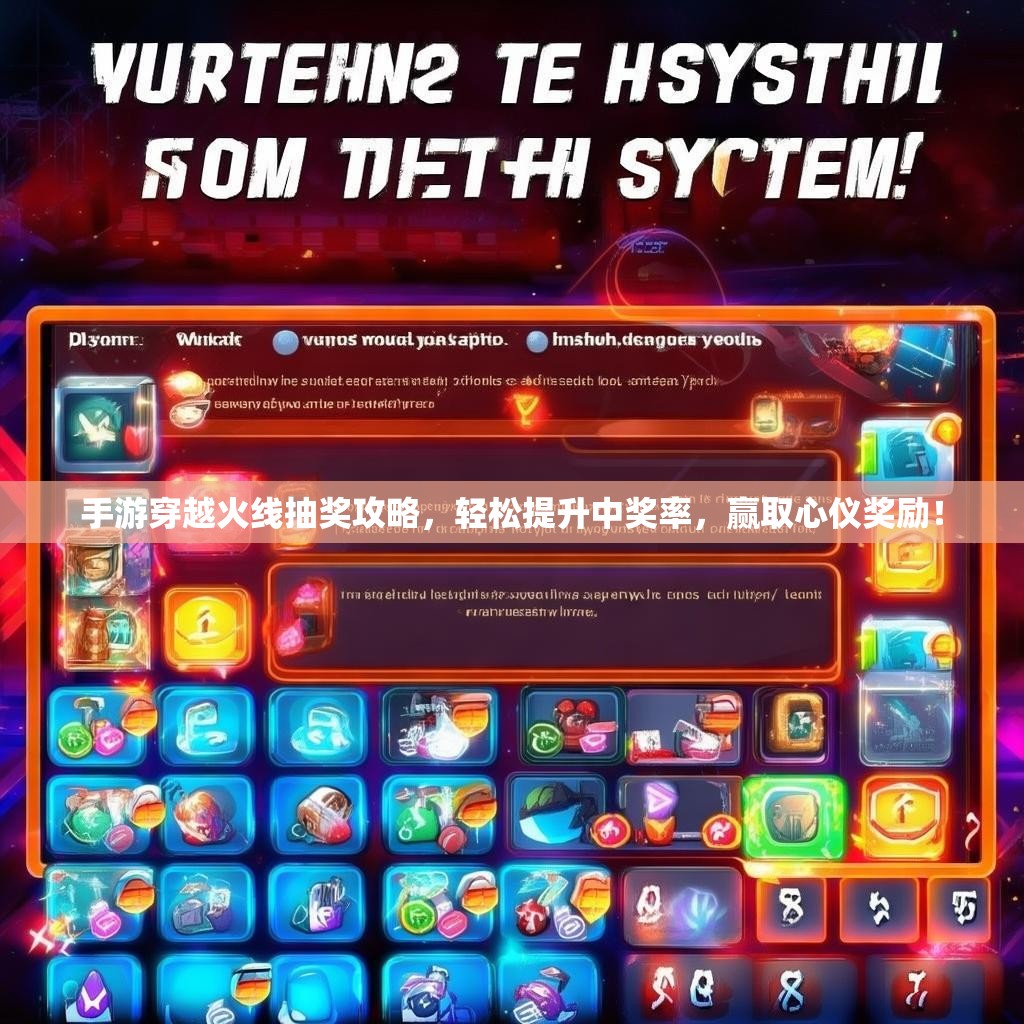 手游穿越火线抽奖攻略，轻松提升中奖率，赢取心仪奖励！