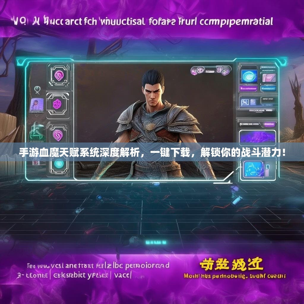 手游血魔天赋系统深度解析，一键下载，解锁你的战斗潜力！
