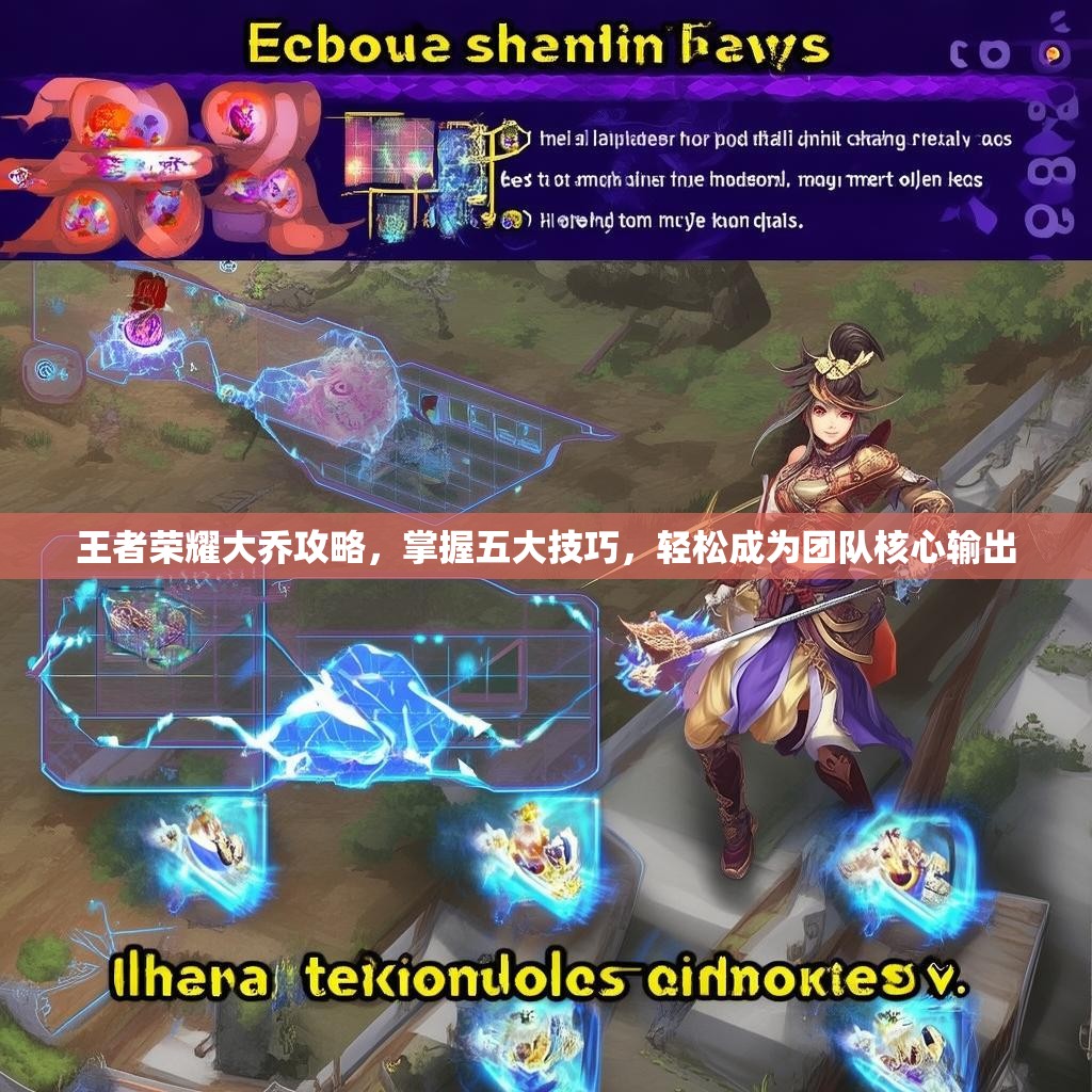 王者荣耀大乔攻略，掌握五大技巧，轻松成为团队核心输出