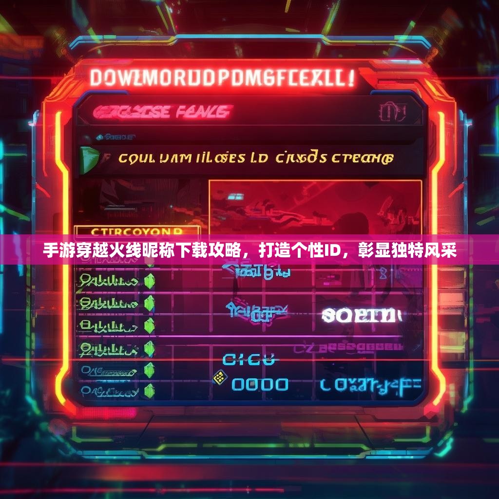 手游穿越火线昵称下载攻略，打造个性ID，彰显独特风采