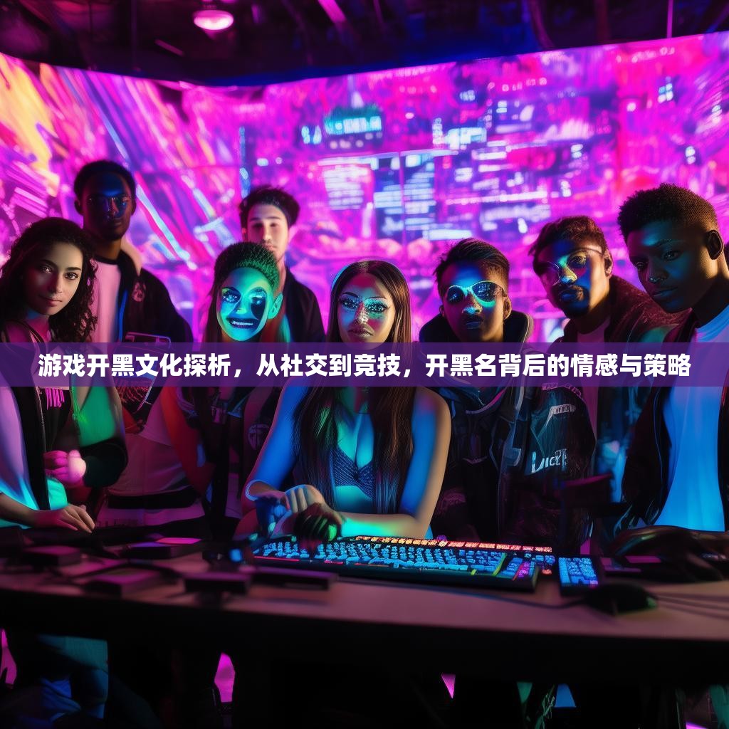 游戏开黑文化探析，从社交到竞技，开黑名背后的情感与策略