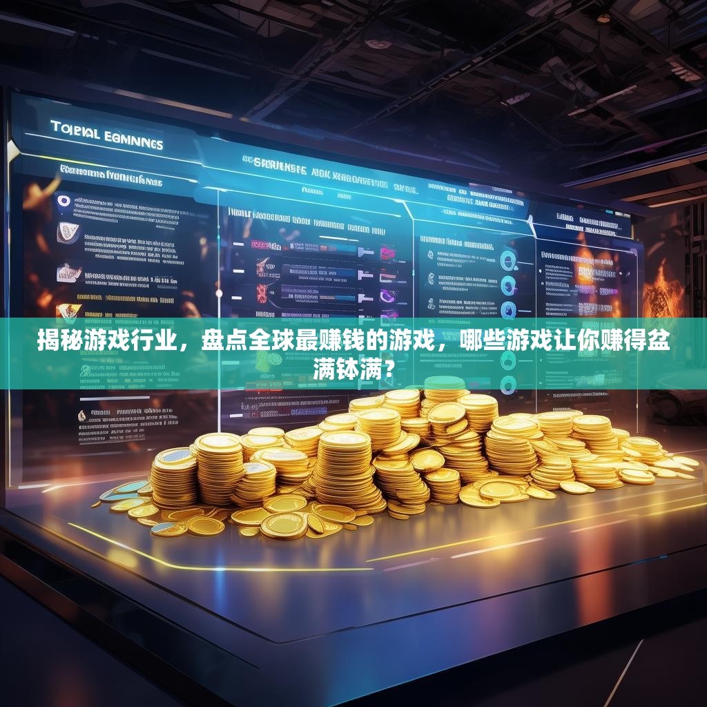 揭秘游戏行业，盘点全球最赚钱的游戏，哪些游戏让你赚得盆满钵满？