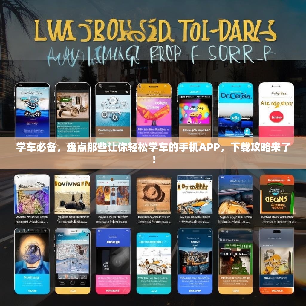 学车必备，盘点那些让你轻松学车的手机APP，下载攻略来了！