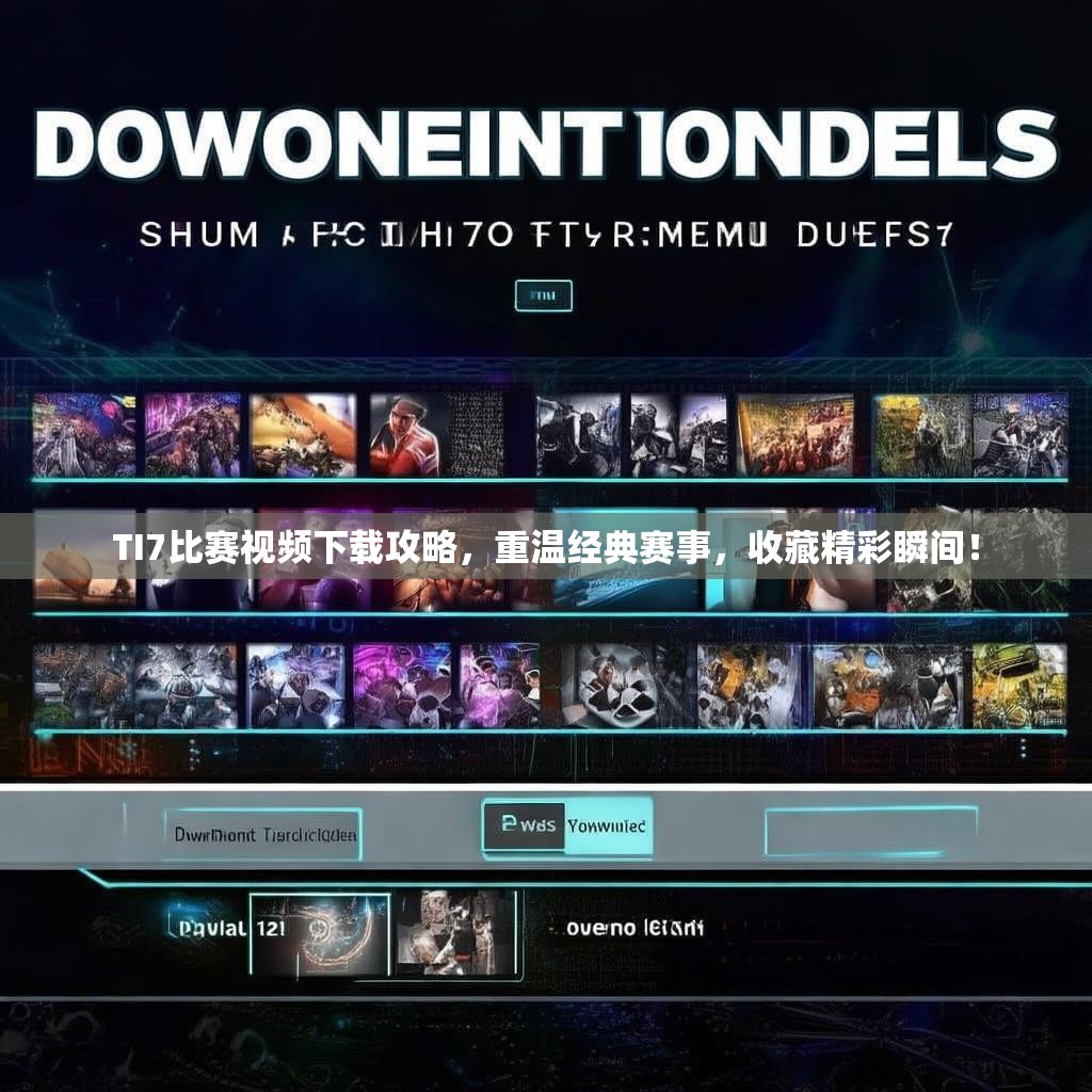 TI7比赛视频下载攻略，重温经典赛事，收藏精彩瞬间！