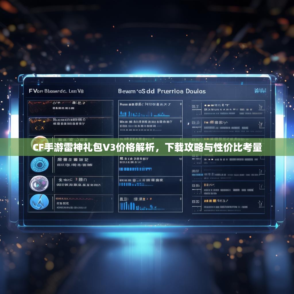 CF手游雷神礼包V3价格解析，下载攻略与性价比考量
