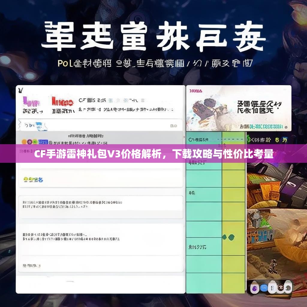 CF手游雷神礼包V3价格解析，下载攻略与性价比考量