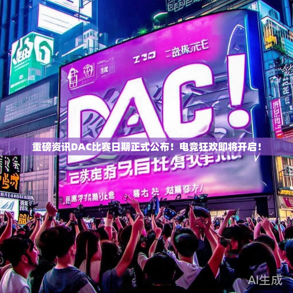 重磅资讯DAC比赛日期正式公布！电竞狂欢即将开启！