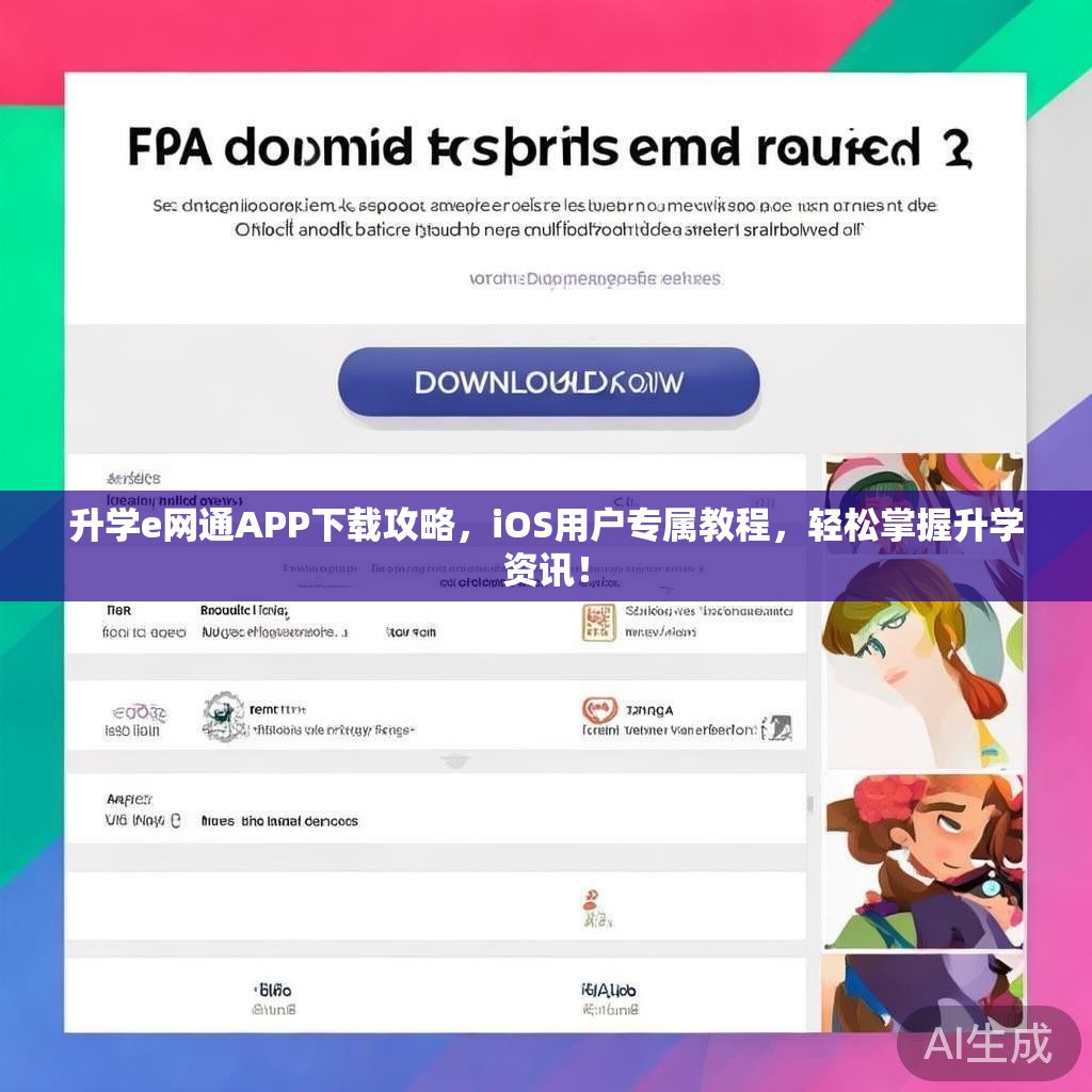 升学e网通APP下载攻略，iOS用户专属教程，轻松掌握升学资讯！