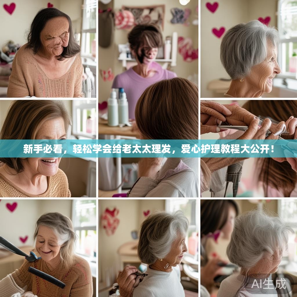 新手必看，轻松学会给老太太理发，爱心护理教程大公开！