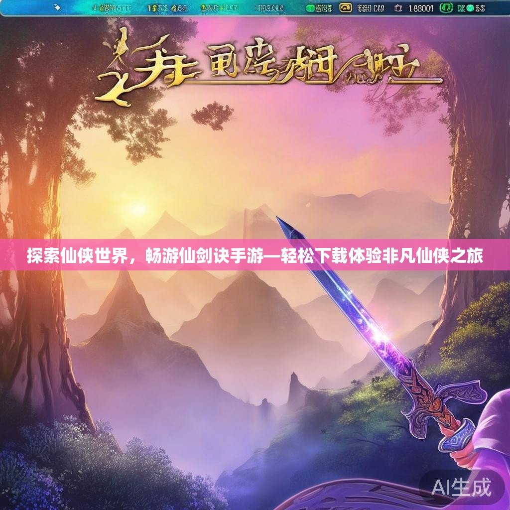 探索仙侠世界，畅游仙剑诀手游—轻松下载体验非凡仙侠之旅