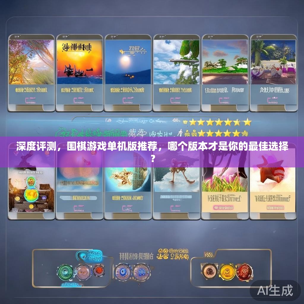 深度评测，围棋游戏单机版推荐，哪个版本才是你的最佳选择？