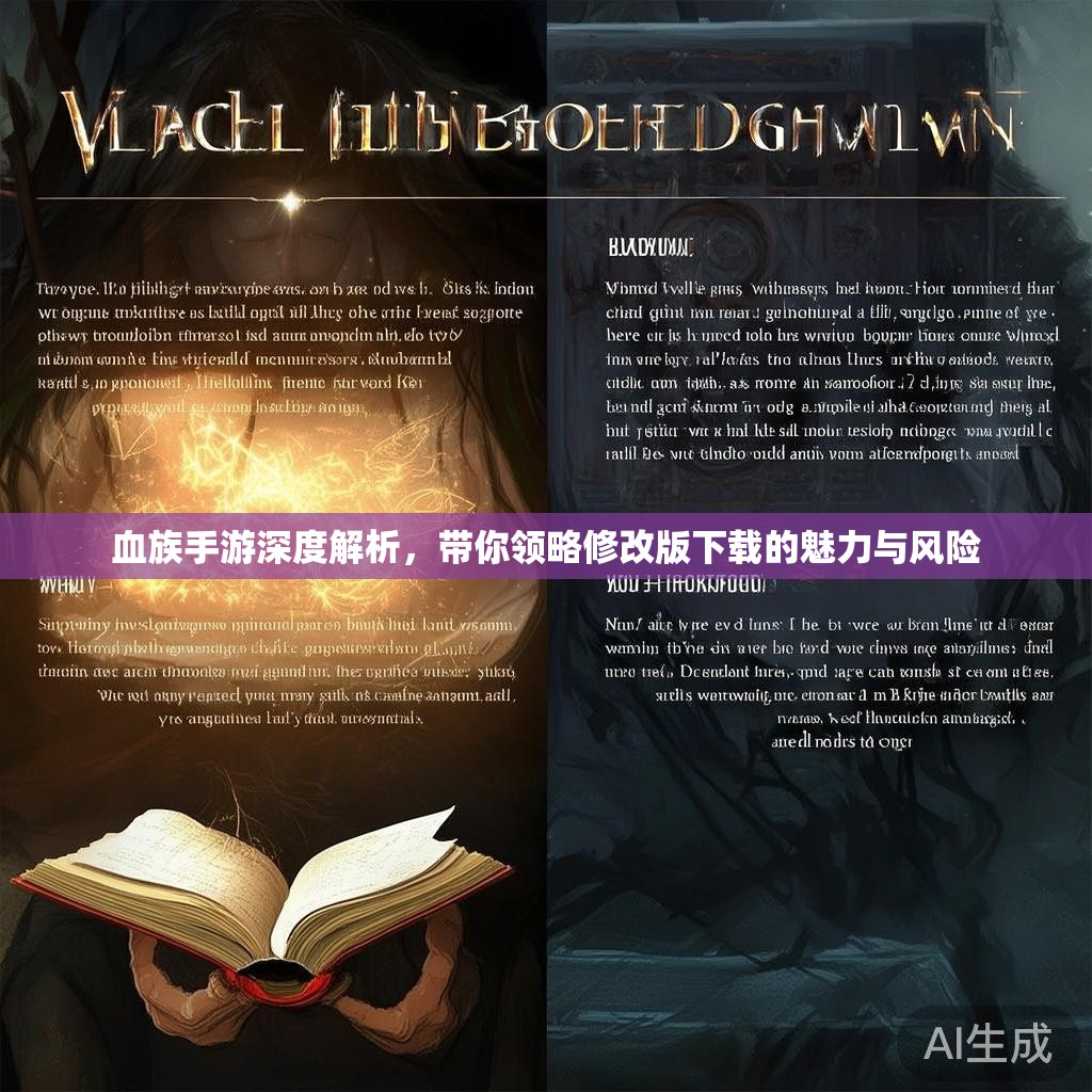 血族手游深度解析，带你领略修改版下载的魅力与风险