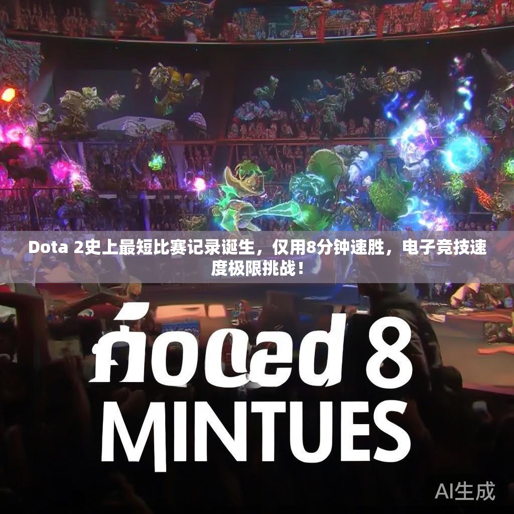 Dota 2史上最短比赛记录诞生，仅用8分钟速胜，电子竞技速度极限挑战！