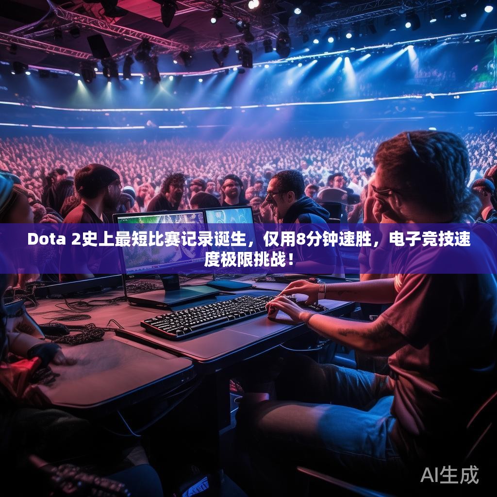 Dota 2史上最短比赛记录诞生，仅用8分钟速胜，电子竞技速度极限挑战！