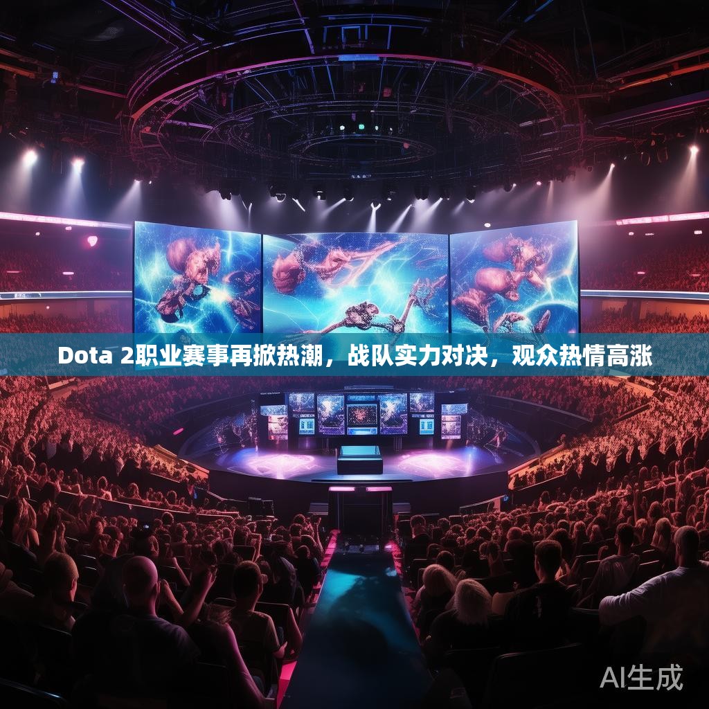 Dota 2职业赛事再掀热潮，战队实力对决，观众热情高涨