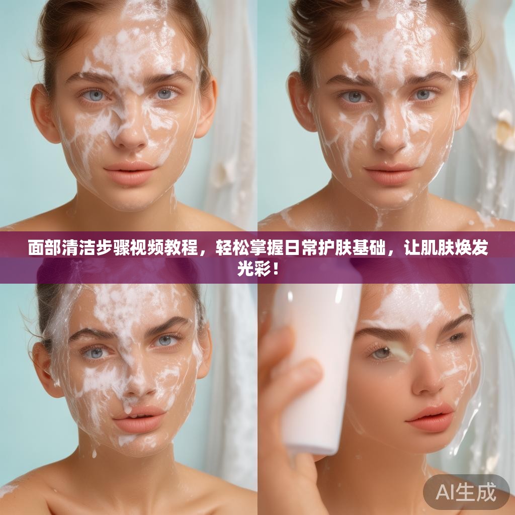 面部清洁步骤视频教程，轻松掌握日常护肤基础，让肌肤焕发光彩！