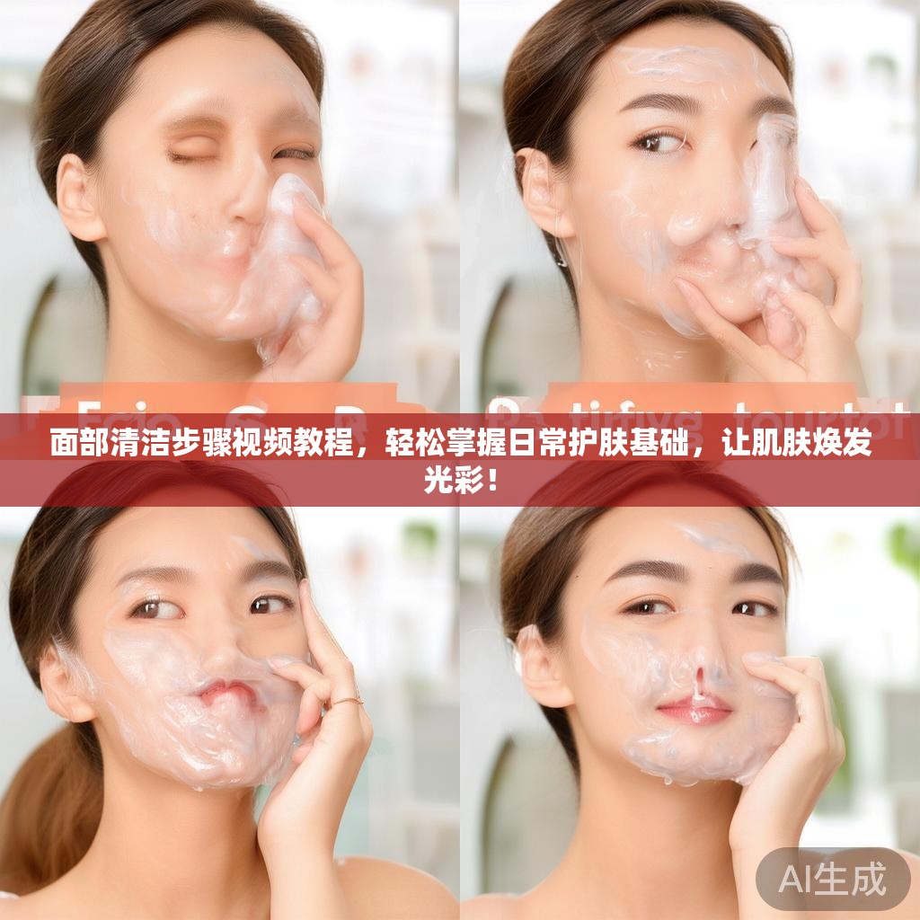 面部清洁步骤视频教程，轻松掌握日常护肤基础，让肌肤焕发光彩！