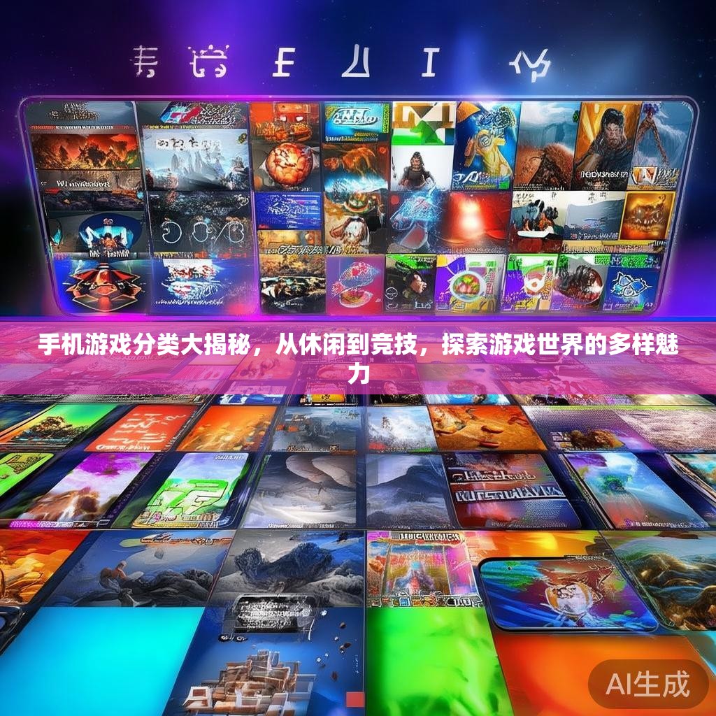 手机游戏分类大揭秘，从休闲到竞技，探索游戏世界的多样魅力