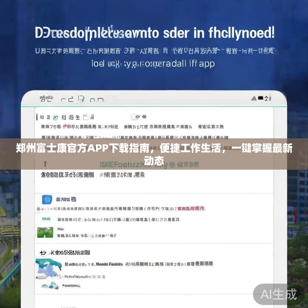 郑州富士康官方APP下载指南，便捷工作生活，一键掌握最新动态