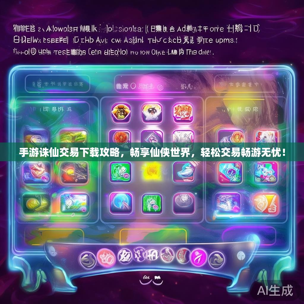 手游诛仙交易下载攻略，畅享仙侠世界，轻松交易畅游无忧！