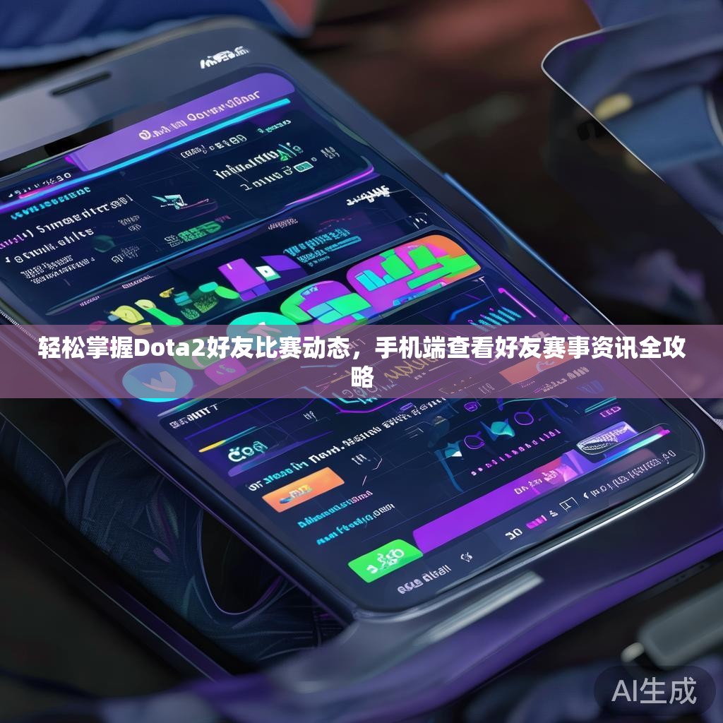 轻松掌握Dota2好友比赛动态，手机端查看好友赛事资讯全攻略