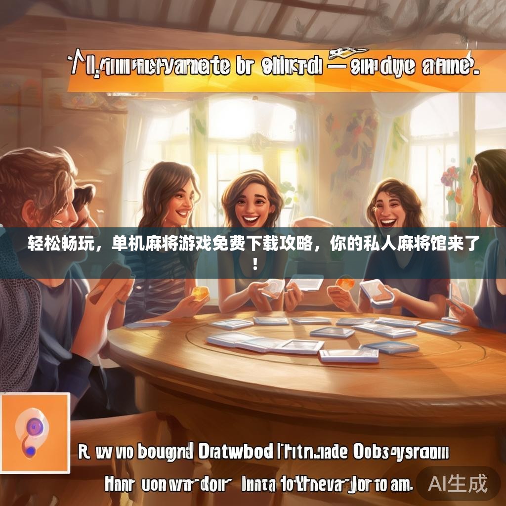 轻松畅玩，单机麻将游戏免费下载攻略，你的私人麻将馆来了！