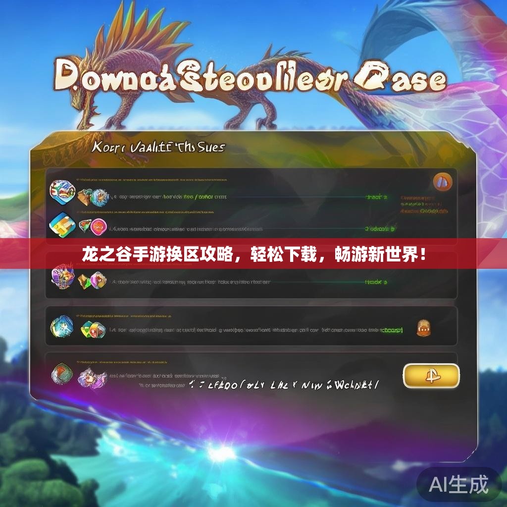 龙之谷手游换区攻略，轻松下载，畅游新世界！
