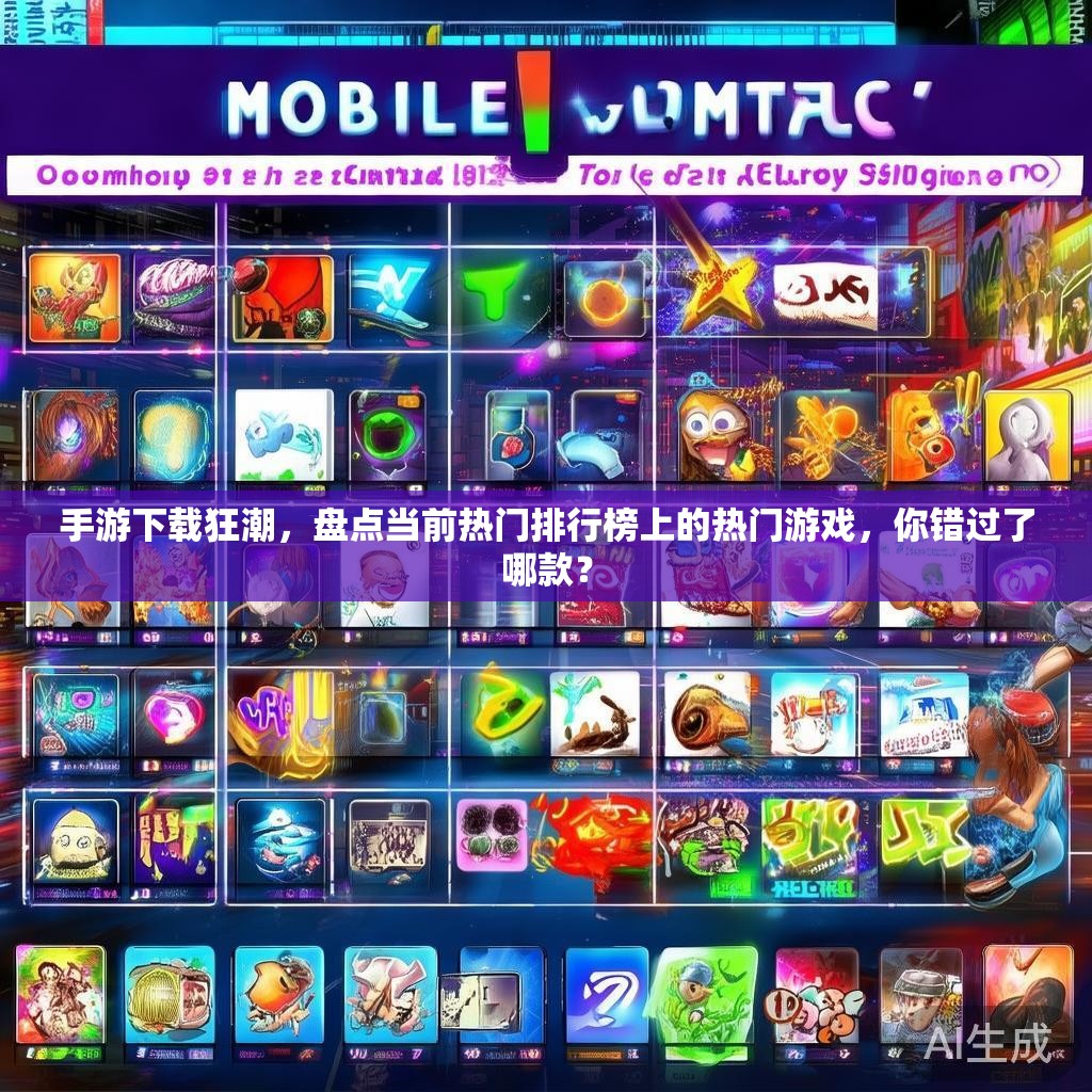 手游下载狂潮，盘点当前热门排行榜上的热门游戏，你错过了哪款？