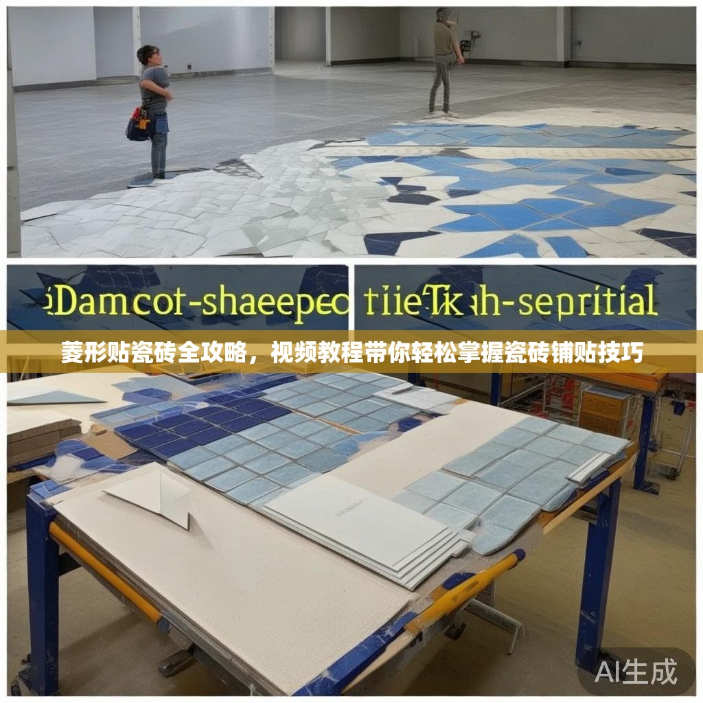 菱形贴瓷砖全攻略，视频教程带你轻松掌握瓷砖铺贴技巧