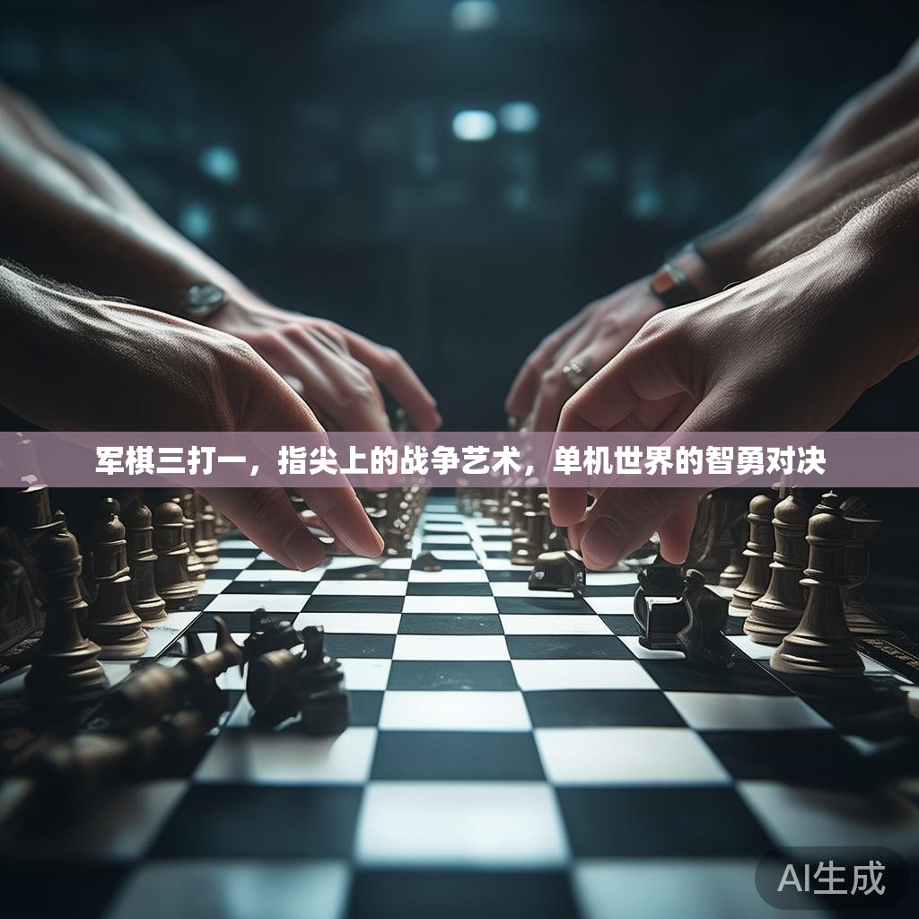 军棋三打一，指尖上的战争艺术，单机世界的智勇对决