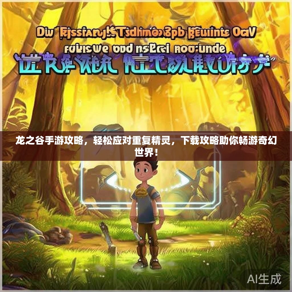 龙之谷手游攻略，轻松应对重复精灵，下载攻略助你畅游奇幻世界！