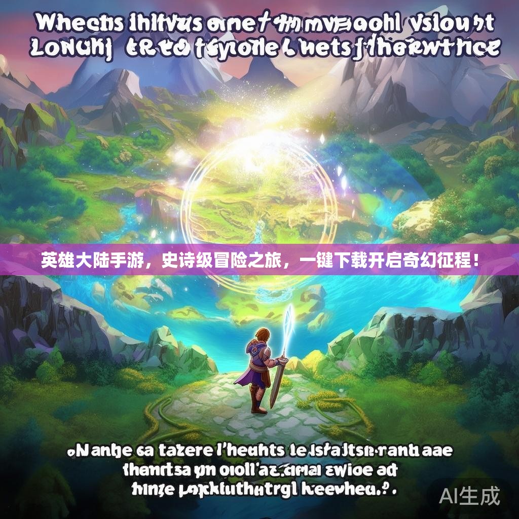 英雄大陆手游，史诗级冒险之旅，一键下载开启奇幻征程！