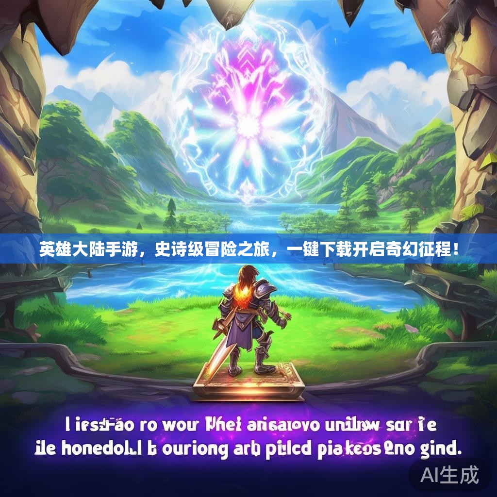 英雄大陆手游，史诗级冒险之旅，一键下载开启奇幻征程！