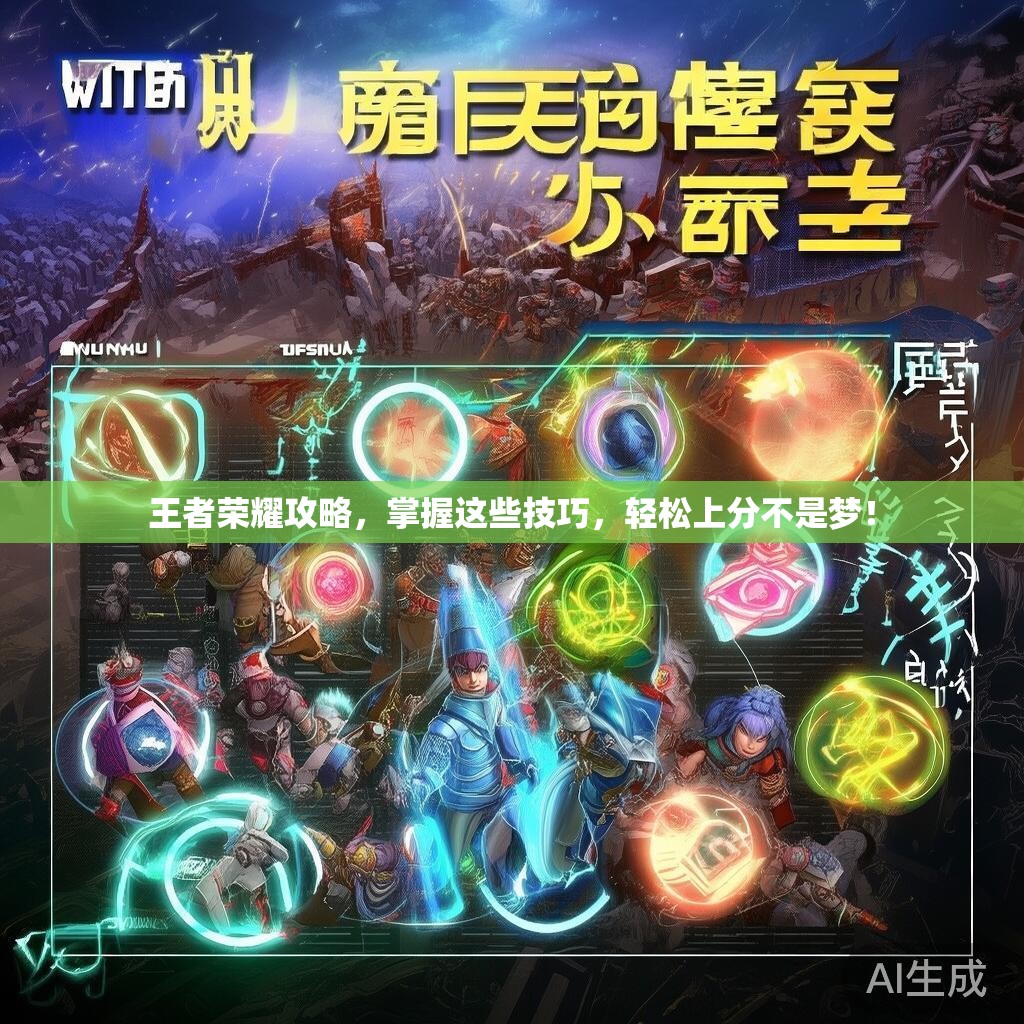 王者荣耀攻略，掌握这些技巧，轻松上分不是梦！
