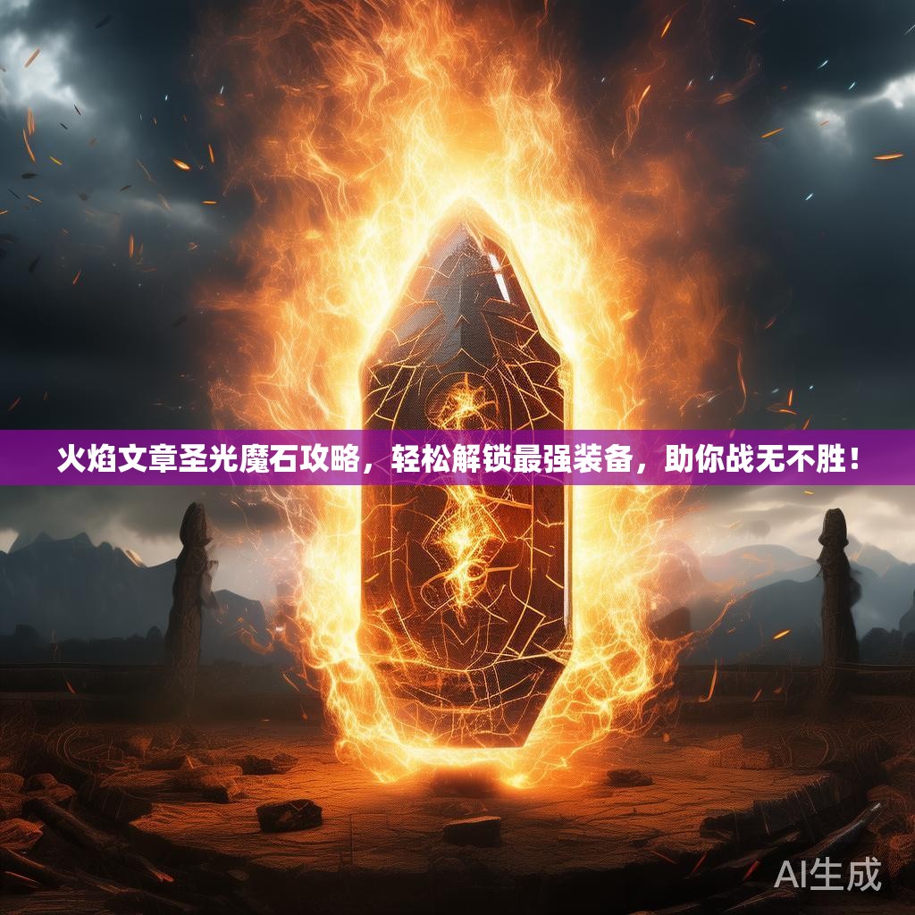 火焰文章圣光魔石攻略,轻松解锁最强装备,助你战无不胜! 火焰文章圣光魔石攻略,轻松解锁最强装备,助你战无不胜!